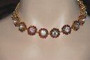 Fabulous WEiss signed Aurora borealis FLorette Necklace bracelet and earrings