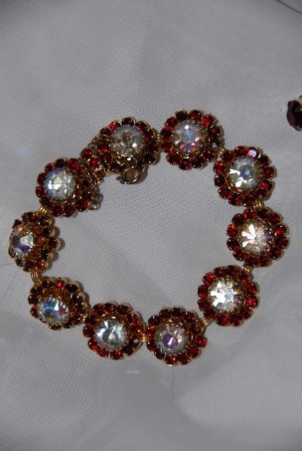 Fabulous WEiss signed Aurora borealis FLorette Necklace bracelet and earrings