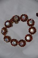 Fabulous WEiss signed Aurora borealis FLorette Necklace bracelet and earrings