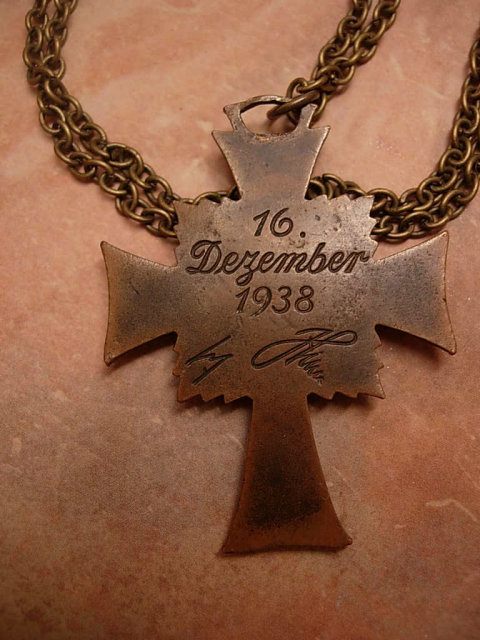 Enamel Cross of Honor of the German Mother NEcklace