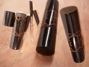 Miniature Bakelite purse Manicure set with Unusual carved design