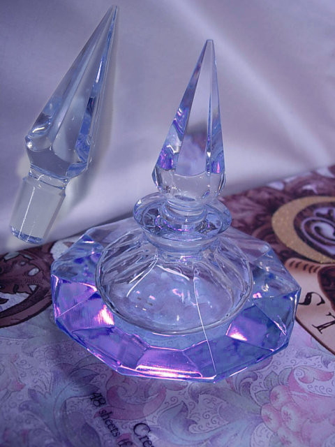Large Blue Perfume Very Genie in a bottle and magical