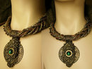 Gothic Baroque Renaissance collar necklace antique pendant snake necklace