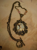 Marie Antoinette necklace baroque with mermaid goddess clasp