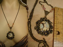 Marie Antoinette necklace baroque with mermaid goddess clasp