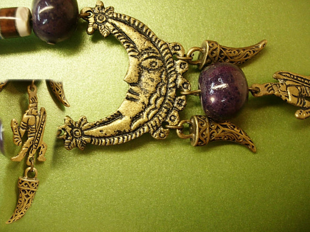 Moon Necklace BIzarre Egyptian Talisman