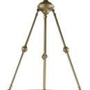 Gold Dale Tiffany Mosaic Chandelier, Art Glass, 3-Light, Arts & Crafts Style