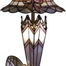 New Accent Lamp Antique Brass Dale Tiffany 3-Light Reproduction Art Glass DY-271