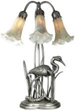 New Accent Lamp Antique Pewter Dale Tiffany 3-Light Florence Hand-Blown G DY-364