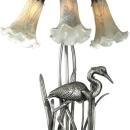 New Accent Lamp Antique Pewter Dale Tiffany 3-Light Florence Hand-Blown G DY-364