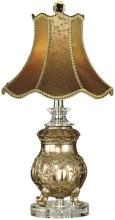New Table Lamp Imperial Crown Dale Tiffany 1-Light Victorian Solid Crysta DY-418