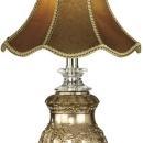 New Table Lamp Imperial Crown Dale Tiffany 1-Light Victorian Solid Crysta DY-418