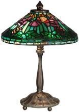 New Table Lamp Antique Verde Dale Tiffany 2-Light Reproduction Hand-Rolle DY-372