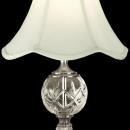 New Table Lamp Pewter Dale Tiffany 1-Light Hudson Fabric Turn Knob E27 15 DY-555