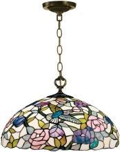 New Chandelier Antique Brass Dale Tiffany 1-Light Reproduction Hand-Rolle DY-146
