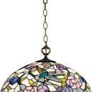 New Chandelier Antique Brass Dale Tiffany 1-Light Reproduction Hand-Rolle DY-146
