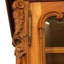 Large Antique French Buffet/Sideboard, 1900 Louis XV, Orig Beveled Glass Doors