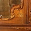 Large Antique French Buffet/Sideboard, 1900 Louis XV, Orig Beveled Glass Doors