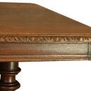 Antique French Dining Table, Rectangular, Oak, Carvings, Heavy, Petite Size