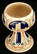 Vintage German Wine Cup Drachenfels Rhein Rhine Castles