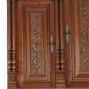 Antique French Carved Panel Doors Renaissance Henry II Oak Buffet Server Hutch