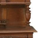 Antique French Carved Panel Doors Renaissance Henry II Oak Buffet Server Hutch