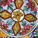 Vintage Spanish Hand-Painted Majolica Plate Mudejar