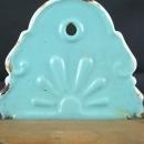 Antique Flemish Blue Enamel Salt Container Zout Sel Box