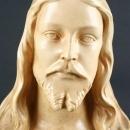 Antique French Art Deco Chalk Bust Jesus Sacred Heart