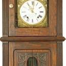 French Brittany Morbier Grandfather Longcase Clock Quimper