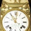French Brittany Morbier Grandfather Longcase Clock Quimper