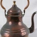 Antique French Country Copper Water Tea Kettle Pitcher