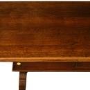 Vintage 1950 Spanish Mission Coffee Table, Solid Oak & Iron