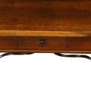Vintage 1950 Spanish Mission Coffee Table, Solid Oak & Iron
