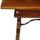 Vintage 1950 Spanish Mission Coffee Table, Solid Oak & Iron