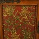 Massive Vintage French Oak Sideboard, Carved/Painted Gryphons/Lions Rampant
