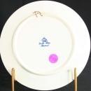 Small Vintage Blue Delft Plate Wool Cloth Making Autumn