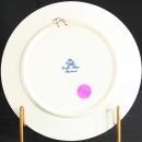 Small Vintage Blue Delft Plate Wool Cloth Making Autumn
