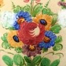 Large Vintage Italian Majolica Painted Pitcher Vase