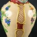 Large Vintage Italian Majolica Painted Pitcher Vase