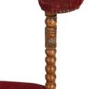 Antique French Prayer Chair or Prie Dieu Kneeler Chair, Mahogany Spindle Design