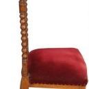 Antique French Prayer Chair or Prie Dieu Kneeler Chair, Mahogany Spindle Design