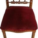 Antique French Prayer Chair or Prie Dieu Kneeler Chair, Mahogany Spindle Design