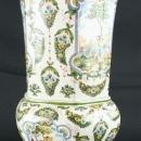 Large Vintage Majolica Vase, French Rococo, Moustiers, Neoclassical Mythology