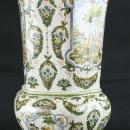 Large Vintage Majolica Vase, French Rococo, Moustiers, Neoclassical Mythology