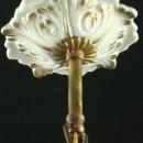 Vintage Italian 5-Arm Ceramic Capodimonte Style Chandelier w/ Bouquets of Roses