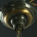 Large, Heavy Vintage French Gothic Chandelier, 6 Arms, Frosted Glass/Spikes/Ring