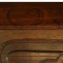 Vintage 1950 French Secretary, Louis XV, Oak, Curvy Front, Carvings