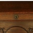 Vintage 1950 French Secretary, Louis XV, Oak, Curvy Front, Carvings