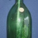 Antique Romanian Green Glass Setlzer Bottle Sibiu